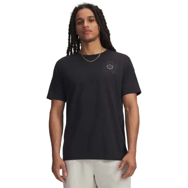 Under Armour Men's Radial Wordmark Shortsleeve T-Shirt Μαύρο 6009264-001 (Under Armour)