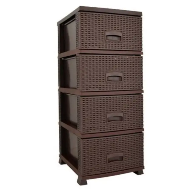 ΣΥΡΤΑΡΙΕΡΑ ΑΠΟΘΗΚΕΥΣΗΣ RATTAN ΠΡΟΣΟΨΗ VIOLET 38x45x91CM - ΚΑΦΕ