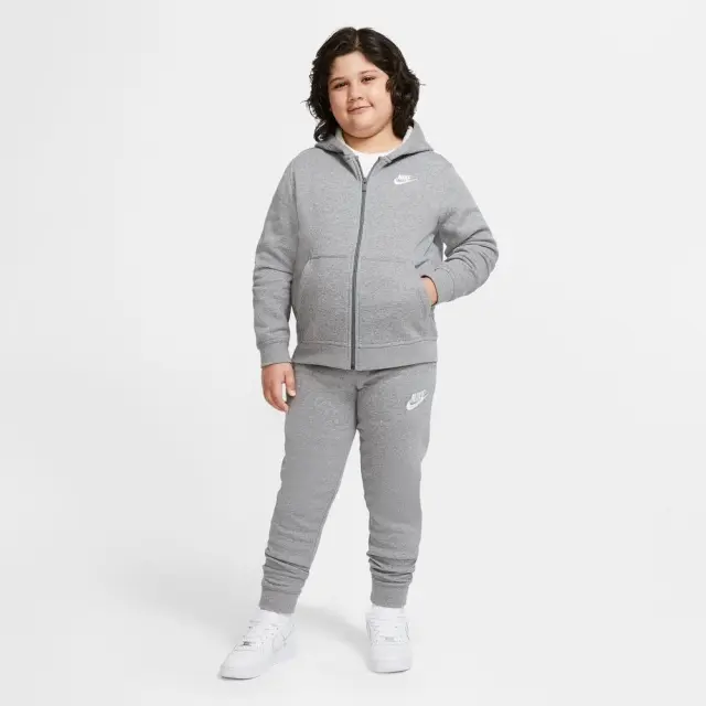 Nike Sportswear Fleece ΠΑΙΔΙΚΗ ΖΑΚΕΤΑ (DA5067-091) - Γκρί - M 10-12 ετών 3