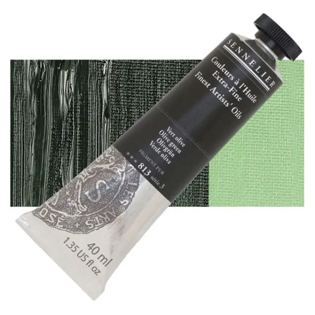 Sennelier Λάδι Finest Artists Oil 813 Olive Green - 40ml