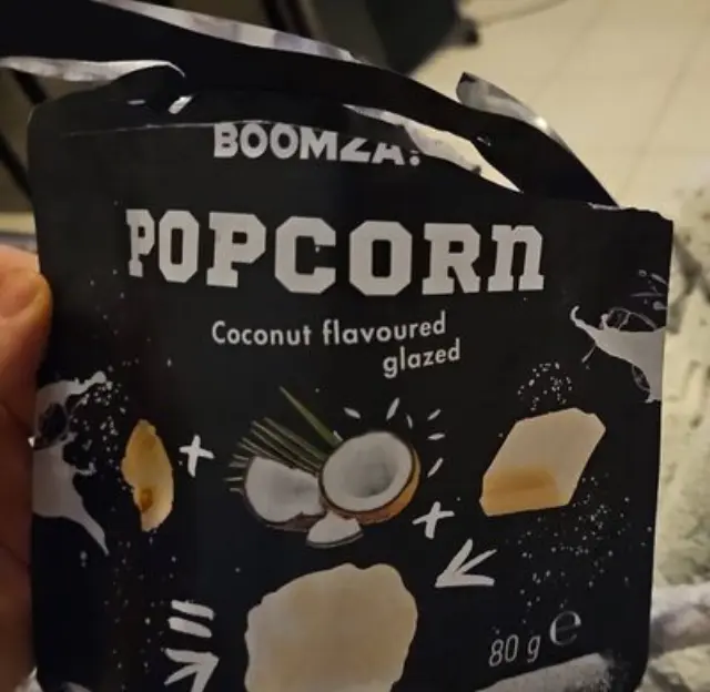 Boomza Pop Corn White Choc.& Coconut 80gr