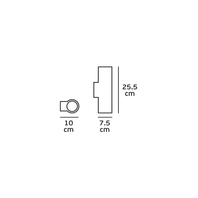 Konta 09018 Φωτιστικό τοίχου γύψινο λευκό Άσπρο 3