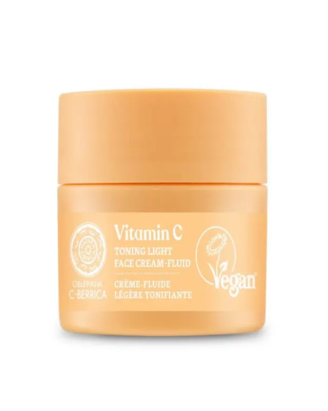 Natura Siberica Oblepikha C-Berrica Toning Light Face Cream-Fluid Τονωτική Λεπτόρρευστη 24ωρη Κρέμα Προσώπου, 50ml 2