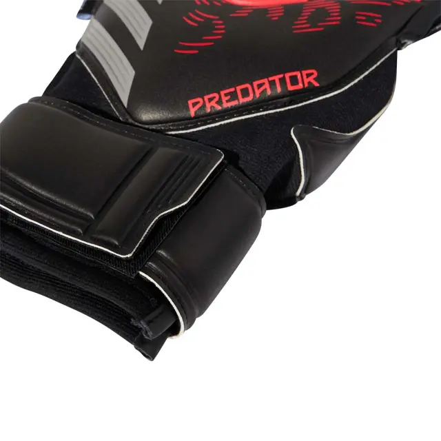 adidas Performance Adult Predator Match Fingersave Goalkeeper Gloves Μαύρο - Κόκκινο JM6828 (adidas Performance) 2