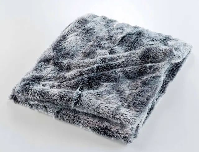 Κουβέρτα Antartic Douceur d'intérieur με εσωτερική επένδυση fleece και διαστάσεις 180x220cm - Grey 1606542 3
