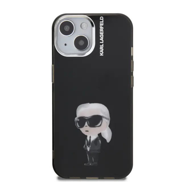 Karl Lagerfeld IML Aquarelle Karl Case for iPhone 15 Black 3