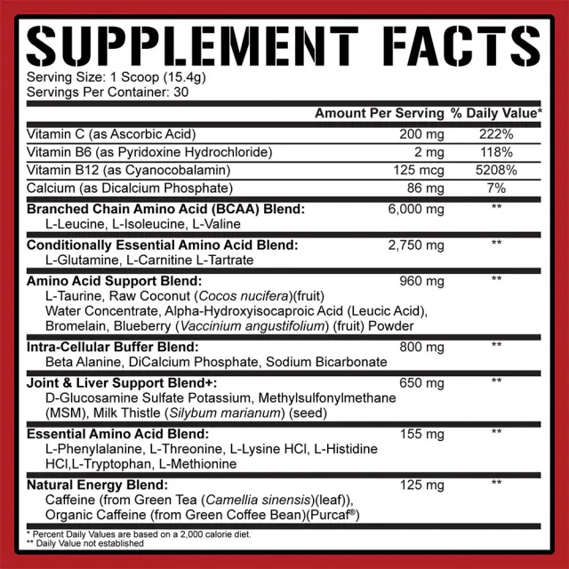 5% Nutrition All Day You May Bcaa Recovery Drink: Legendary Series - Aminosav Komplex 2