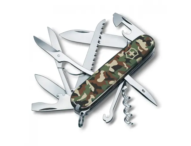 Ελβετικός Σουγιάς Victorinox Huntsman με 15 λειτουργίες και μήκος 9.1cm - Camouflage1.3713.94 2