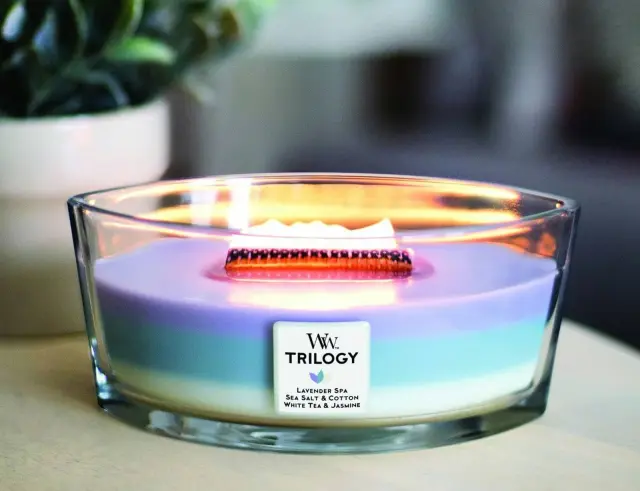 Αρωματικό Κερί WoodWick με διάρκεια καύσης έως 70 ώρες και άρωμα Calming Retreat 76965E 2