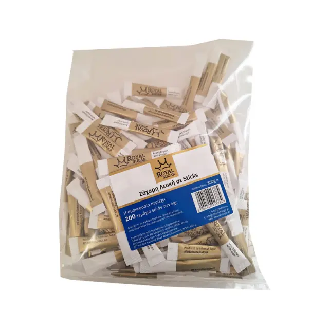 Ζάχαρη Λευκή Royal σε Sticks 200 τεμάχια