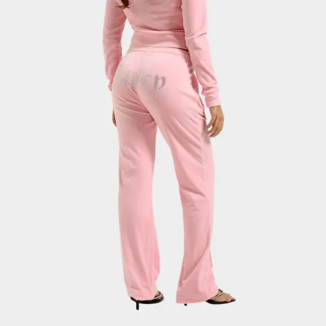 Παντελόνι Juicy Couture Velour Diamante JCAPW045-105 Ροζ - S