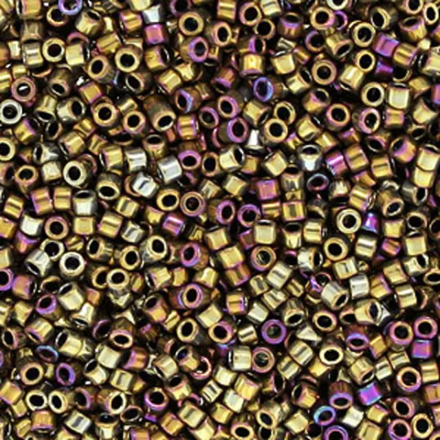 Χάντρα Miyuki Delica 11/0 - DB0029 - Metallic Purple Gold Iris ~7gr