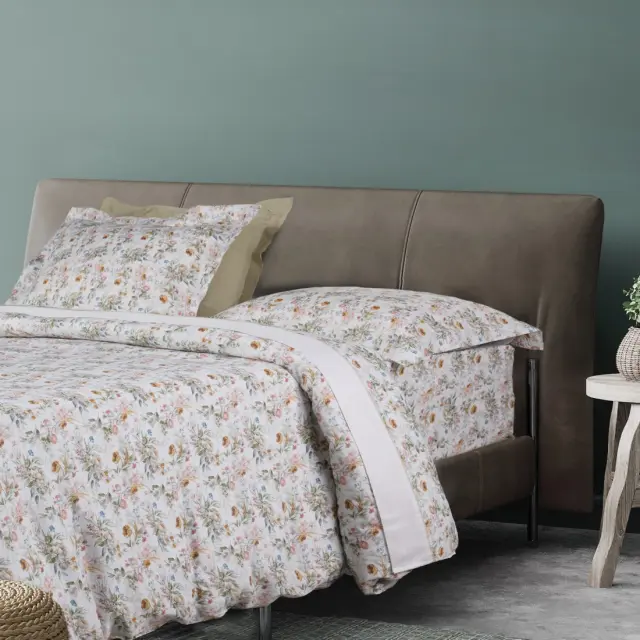 Σετ Σεντόνια 260x280 King Prestige Das Home 1722 Olive Χωρίς Λάστιχο100% Βαμβακoσατέν