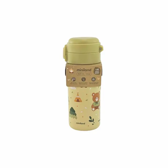 MINILAND ΠΑΙΔΙΚΟ ΑΝΟΞΕΙΔΩΤΟ ΠΑΓΟΥΡΙ STEEL JUNIOR BOTTLE EXPLORER 320 ml 2