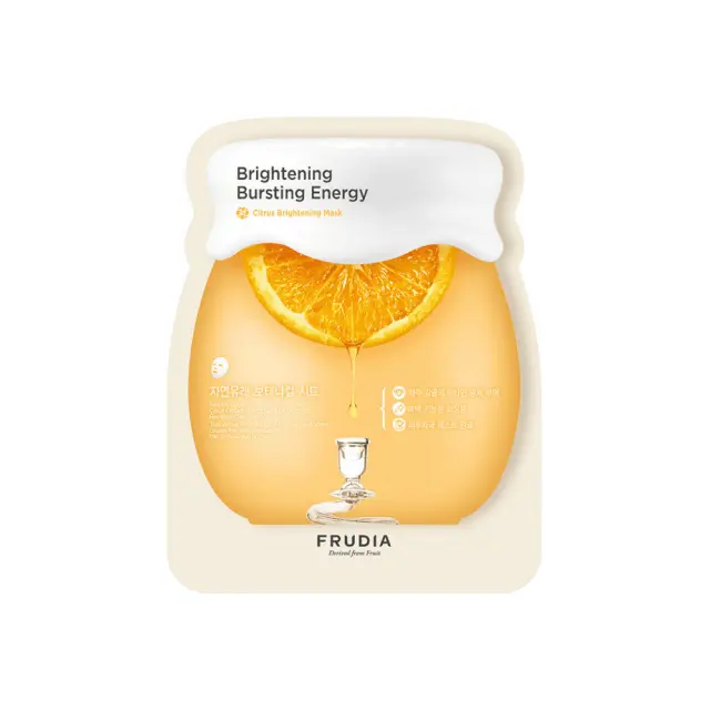 FRUDIA Citrus Brightening Mask Υφασμάτινη Μάσκα Προσώπου με Εκχύλισμα Εσπεριδοειδών - Φωτεινότητα 20ml 2