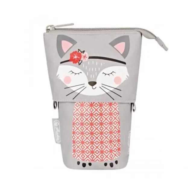 Herlitz Κασετίνα Μολυβοθήκη 2 σε 1 Standing Kitty (50043675)