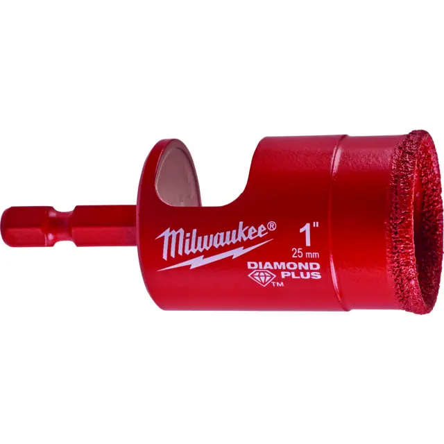 Ποτηροτρύπανο Αδαμάντινο MILWAUKEE DIAMOND PLUS 1/4" 25mm
