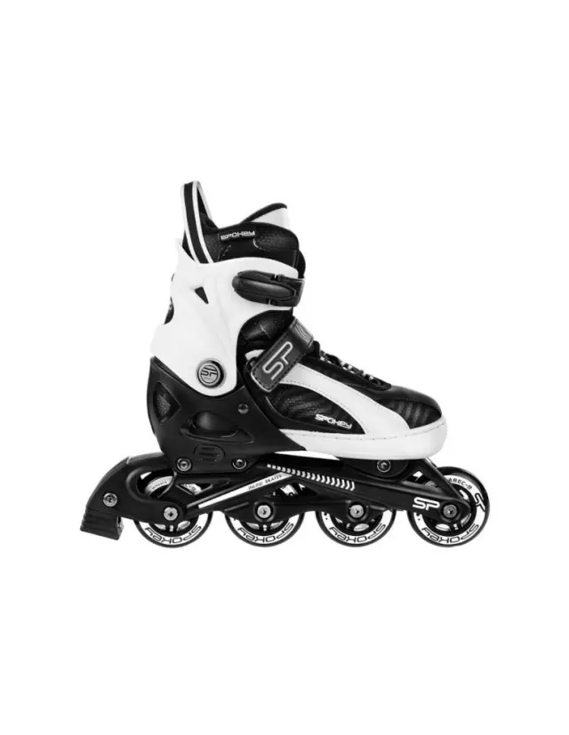 Πατίνια Roller Skates Αυξομειούμενα Inline Ori Spokey Black White 926986 - 33-36 3