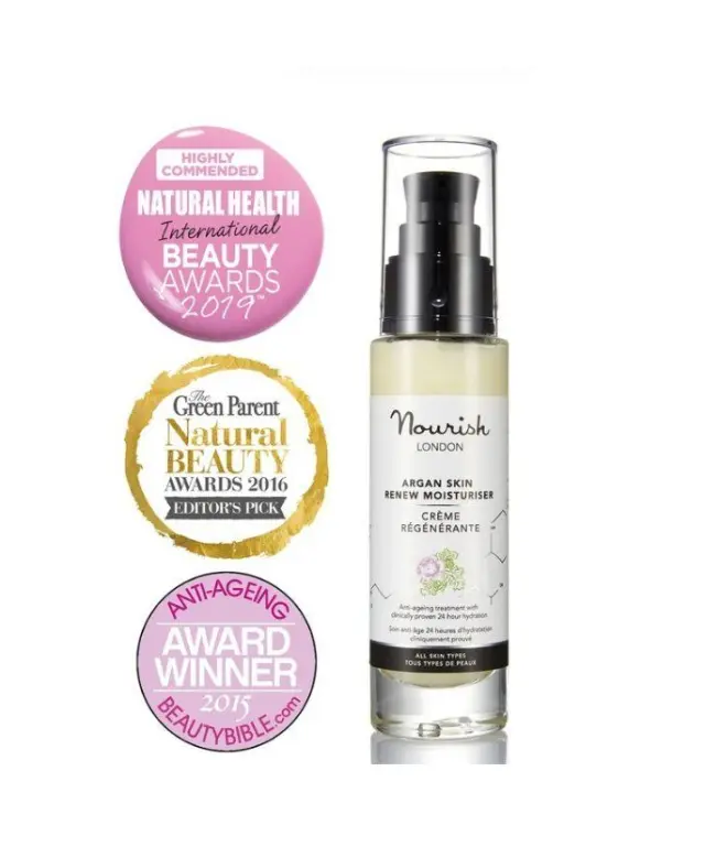 Nourish London Argan Skin Renew Moisturiser - Βιολογική Ενυδατική Κρέμα Προσώπου Με Έλαιο Argan 3