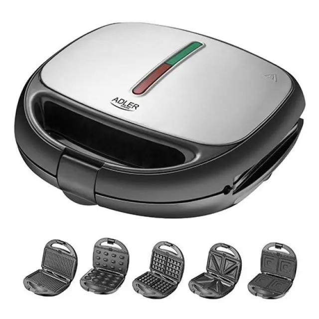 Adler Τοστιέρα AD 3040 1200W Black / Silver (AD 3040)