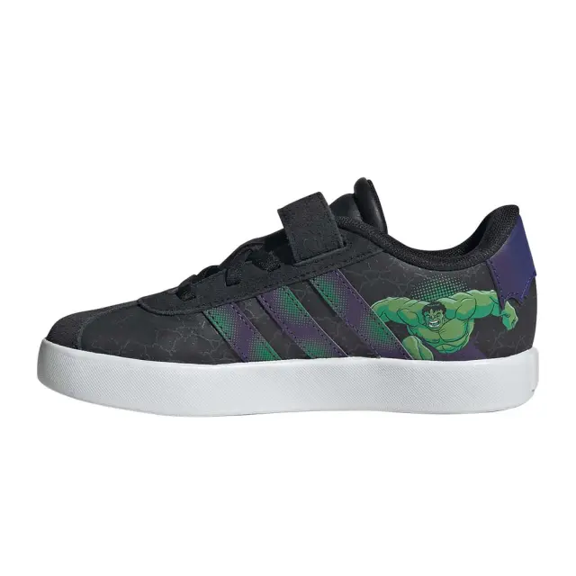 adidas Sportswear Boy's Vl Court Marvel Spider-Man Hulk Elastic Laces C Μαύρο KI9173 (adidas Sportswear) 2