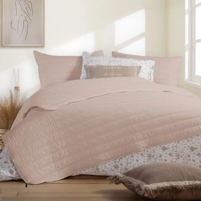 Nef-Nef Homeware Κουβερλί King Size Colorfull 270x270 English Rose 2