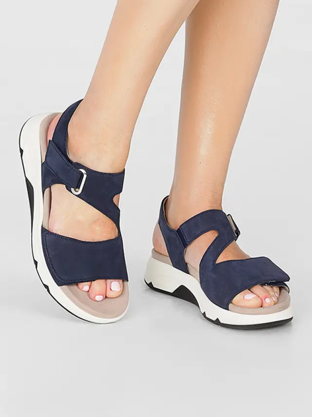 Gabor Πέδιλα Γυναικείο δέρμα Nubuck Μπλέ GAB/86885 36-BLUE 2