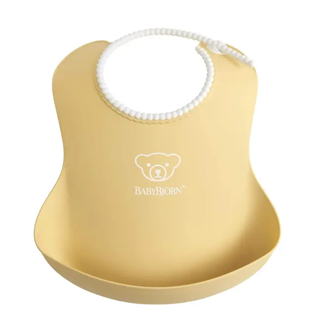 BABYBJÖRN Baby Bib, Powder yellow 1-pack 7317680463661