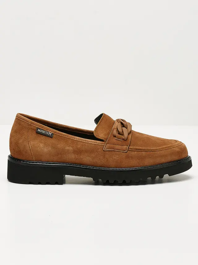 Mephisto Μοκασίνια-Loafers Γυναικείο δέρμα suede Καφέ MEP/SALKA HAZELNUT 3