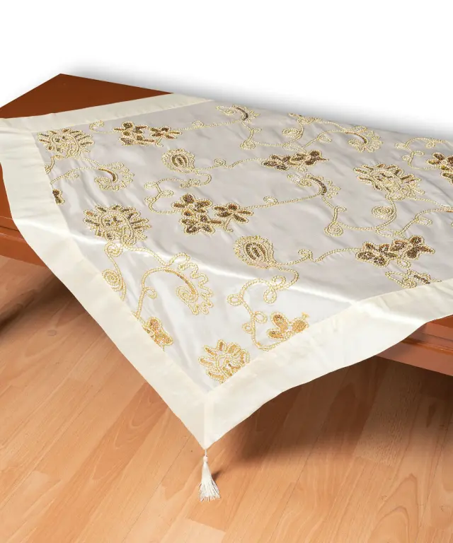 Σατέν καρέ 7710 (80cm x 80cm) ivory - -