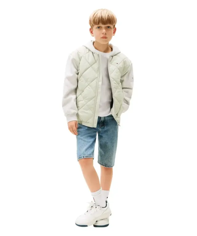 Tommy Hilfiger - Παιδικό Μπουφάν Quilted Hooded Relaxed Bomber KB0KB09736-M1C Πράσινο 2