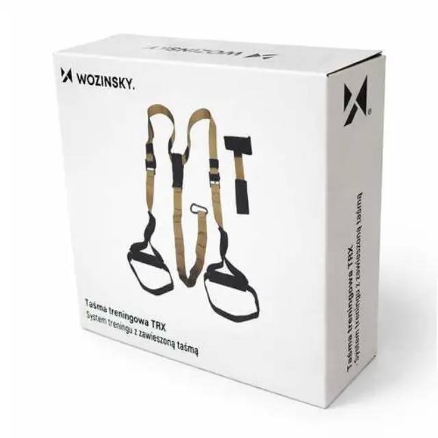 Wozinsky WSTR-01 TRX Ιμάντες Προπόνησης Ανάρτησης έως 200kg Χακί 3