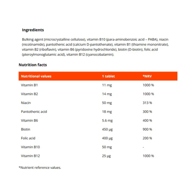 GymBeam Vitamin B-Complex Forte 2