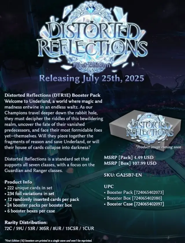 Distorted Reflections 1st Edition Booster Box (24 packs) - EN 3