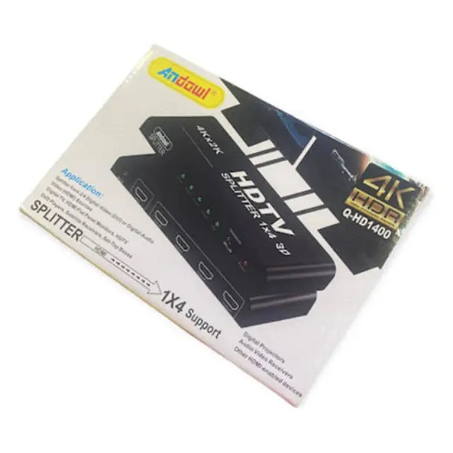 Andowl Q-HD1400 1x4 3D 4Kx2K HDMI Splitter