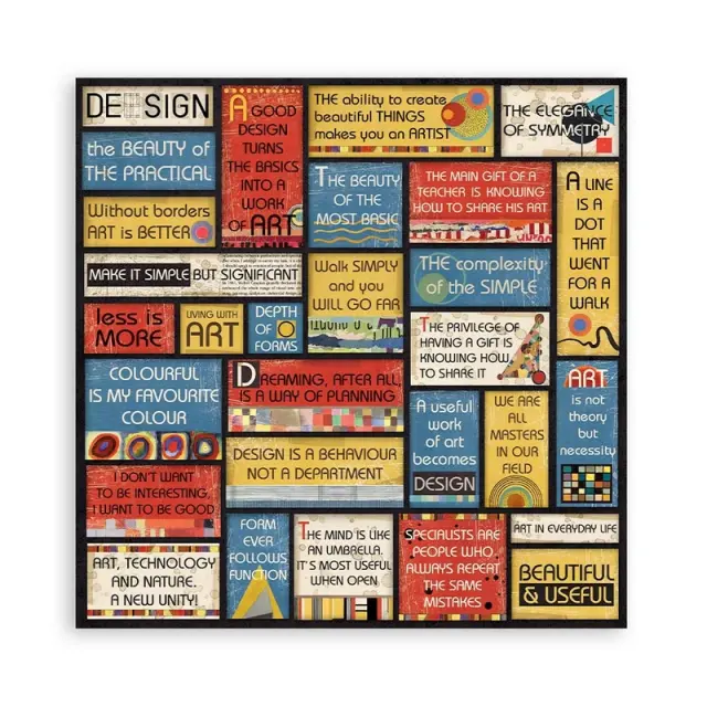 Χαρτιά scrapbooking Stamperia 10τεμ, 30.5x30.5cm, Bauhaus 2