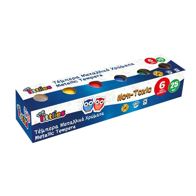 The littlies Τέμπερες 25ml - 6 Μεταλλικά χρώματα (000646907)