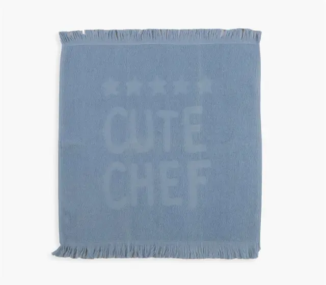 ΠΟΤΗΡΟΠΑΝΟ CUTE CHEF 50Χ50 NEF-NEF HOMEWARE, 100% BAMBAKI - L.BLUE (039626)