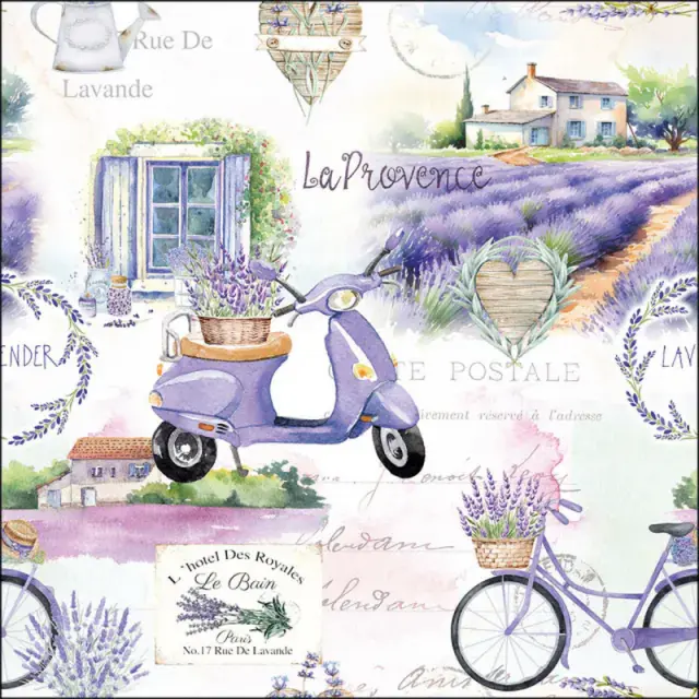 Χαρτοπετσέτα για decoupage, 1τεμ, La Provence