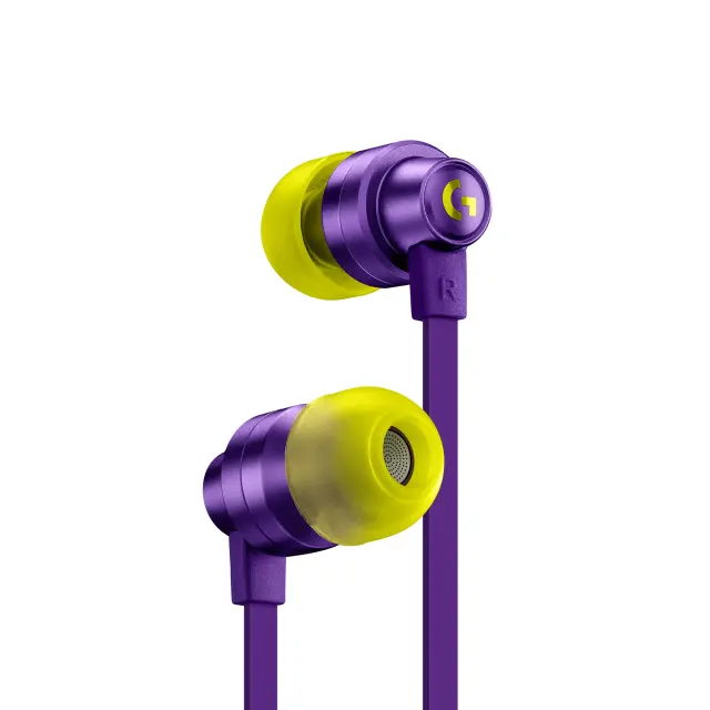 Logitech - G333 In-ear Gaming Headphones Purple - Electronics