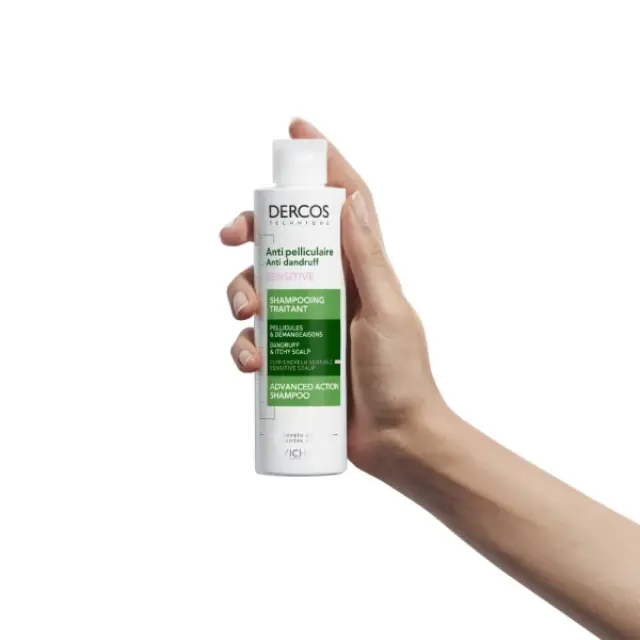 Vichy Dercos Ant-dandruff SENSITIVE Σαμπουάν κατά της Ξηροδερμίας, της Πιτυρίδας και του Κνησμού για Ευαίσθητο Τριχωτό 200ml 2