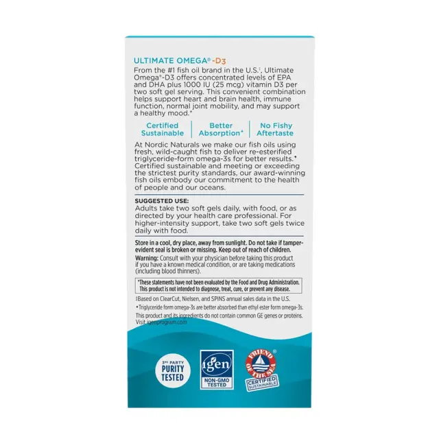 Nordic Naturals Ultimate Omega-D3 3