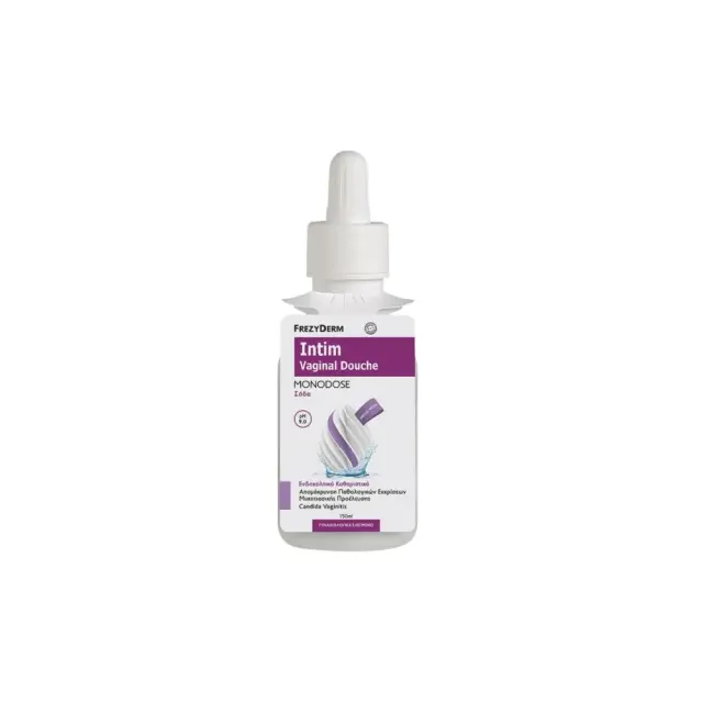 Frezyderm Intim Vaginal Douche Monodose pH 9, Ενδοκολπικό Υγρό Καθαρισμού Σόδα & Εχινάκεια, μιας Χρήσης 150ml