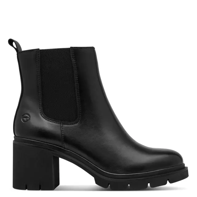 Γυναικεία Ανατομικά Δερμάτινα Μποτάκια Tamaris Comfort 1-85428-47 022 Μαύρο Μαύρο - 36