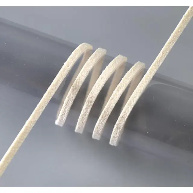 Κορδόνι Alcantara 3mm με το Μέτρο - Cream