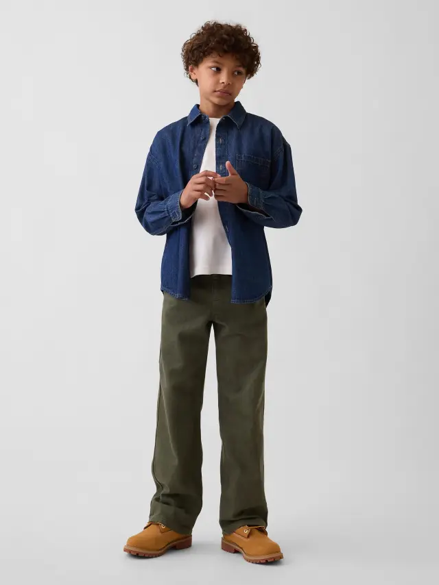 Παιδικό Τζιν Παντελόνι '90s Loose Carpenter Tweed green