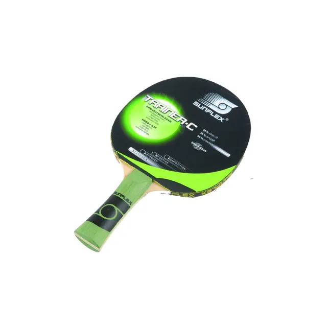 Sunflex Trainer-C Learning Table Tennis Racket Μαύρο - Κόκκινο 10311 (Eldico Sport) - One Size
