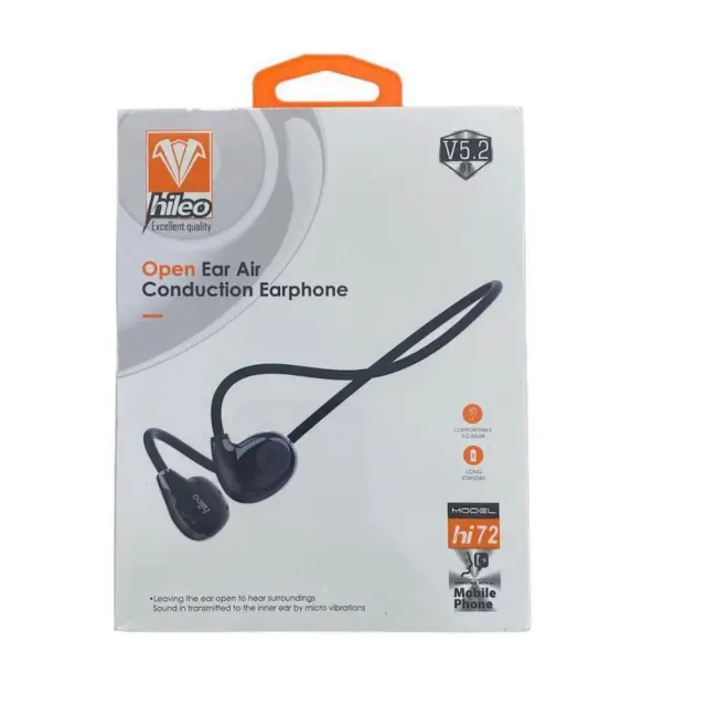 Hileo Hi72 Bone Conduction Bluetooth Handsfree Ακουστικά με Αντοχή στον Ιδρώτα Μαύρα 2