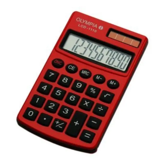 Αριθμομηχανή Κόκκινη Olympia Lcd-1110R