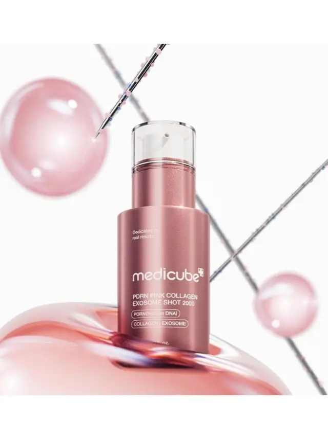 Medicube PDRN Pink Collagen Exosome Shot 2000 Ampoule Serum Προσώπου με PDRN, Εξωσώματα & Νιασιναμίδη για Λεύκανση & Ατέλειες 30ml 2